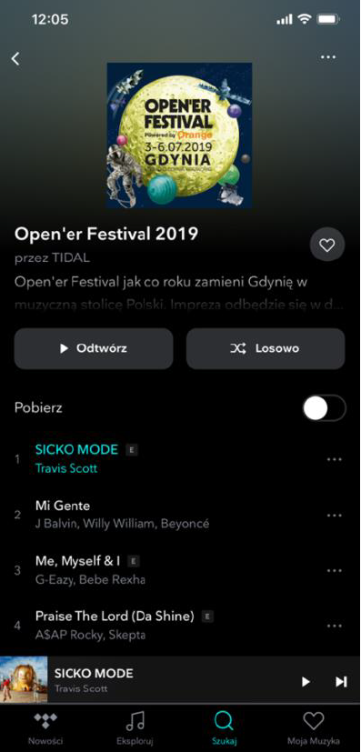 Muzyczne lato w serwisie Tidal. 90 dni subskrypcji premium kosztuje 99 groszy