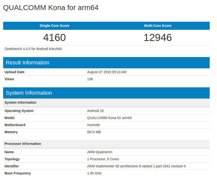 Prototypowy Snapdragon 865 uzyskał świetny wynik w Geekbench