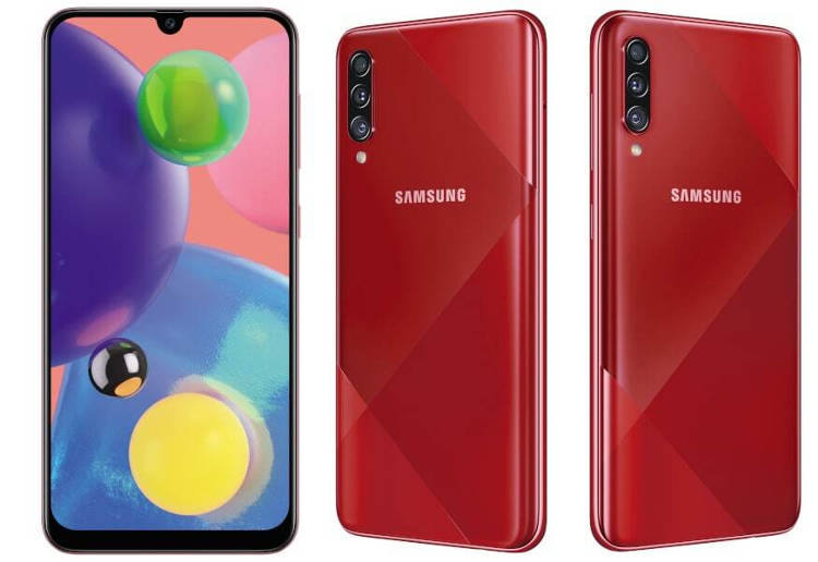 Samsung Galaxy A70s oficjalnie: aparat 64 Mpix i nowy design