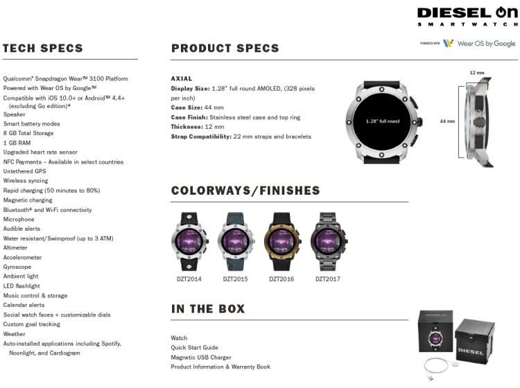 IFA 2019: nowe zegarki marek Emporio Armani, Diesel i Michael Kors
