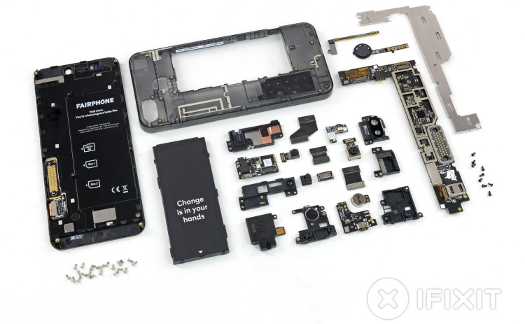 Fairphone 3 w rękach iFixit - znowu 10 na 10