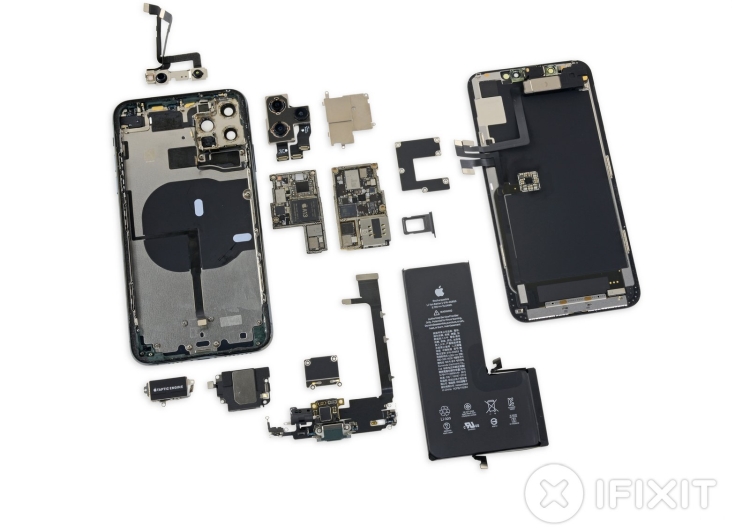 iPhone 11 Pro Max rozebrany przez serwis iFixit