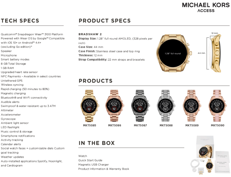 IFA 2019: nowe zegarki marek Emporio Armani, Diesel i Michael Kors