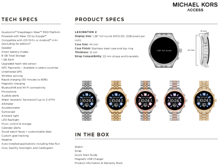 IFA 2019: nowe zegarki marek Emporio Armani, Diesel i Michael Kors