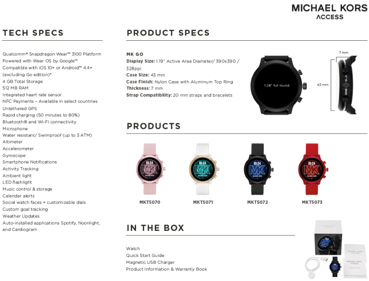 IFA 2019: nowe zegarki marek Emporio Armani, Diesel i Michael Kors