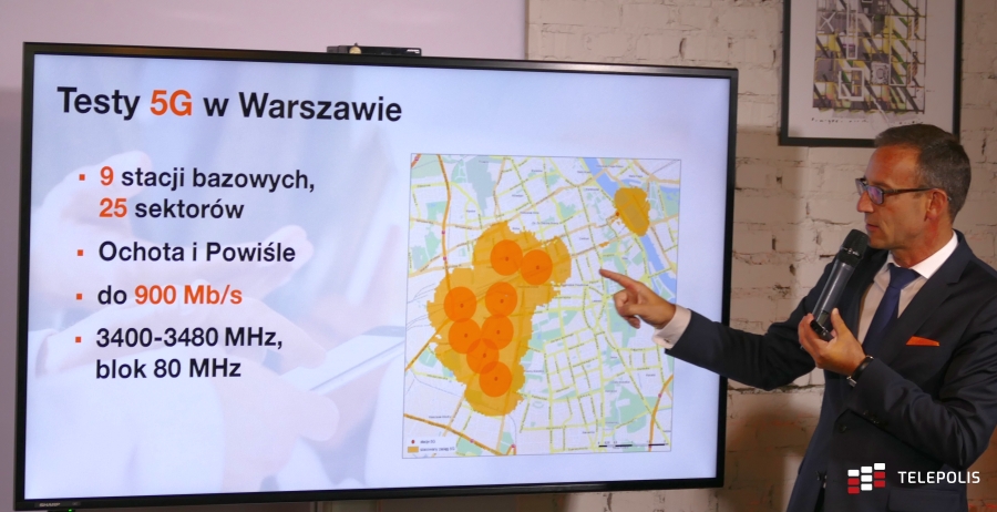 Ruszyły komercyjne testy sieci 5G Orange i Ericssona. Pierwsze pomiary prędkości robią wrażenie