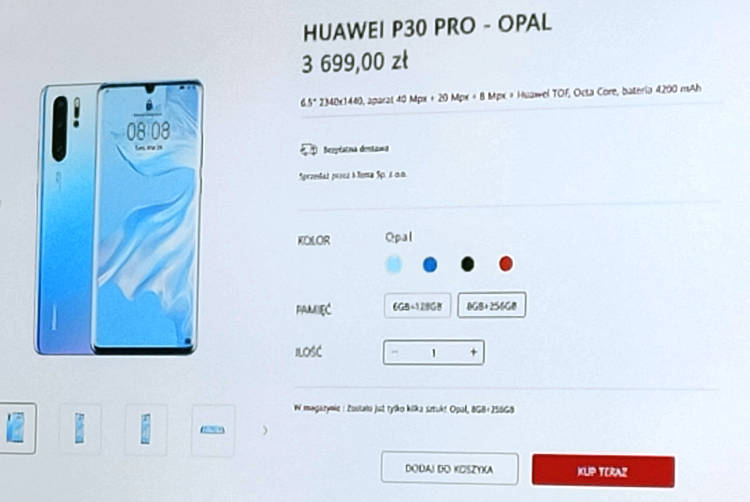 Huawei otwiera sklep internetowy. Robert Lewandowski już zrobił w nim zakupy