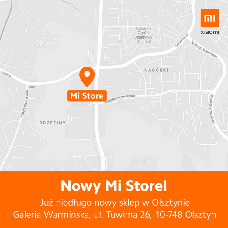 Jutro otwarcie kolejnego sklepu Xiaomi. Tym razem w Olsztynie
