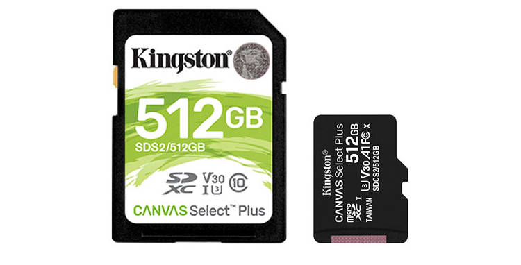 Kingston rozszerza ofertę kart pamięci microSD i SD o karty Canvas Select Plus