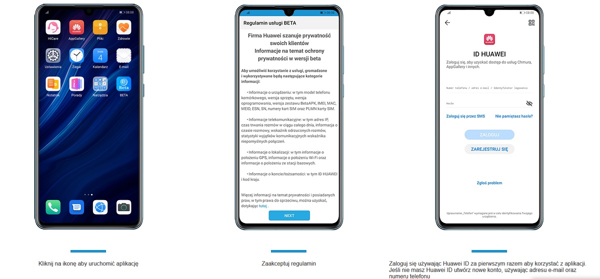 EMUI 10 w wersji beta trafia na pierwsze smartfony Huaweia
