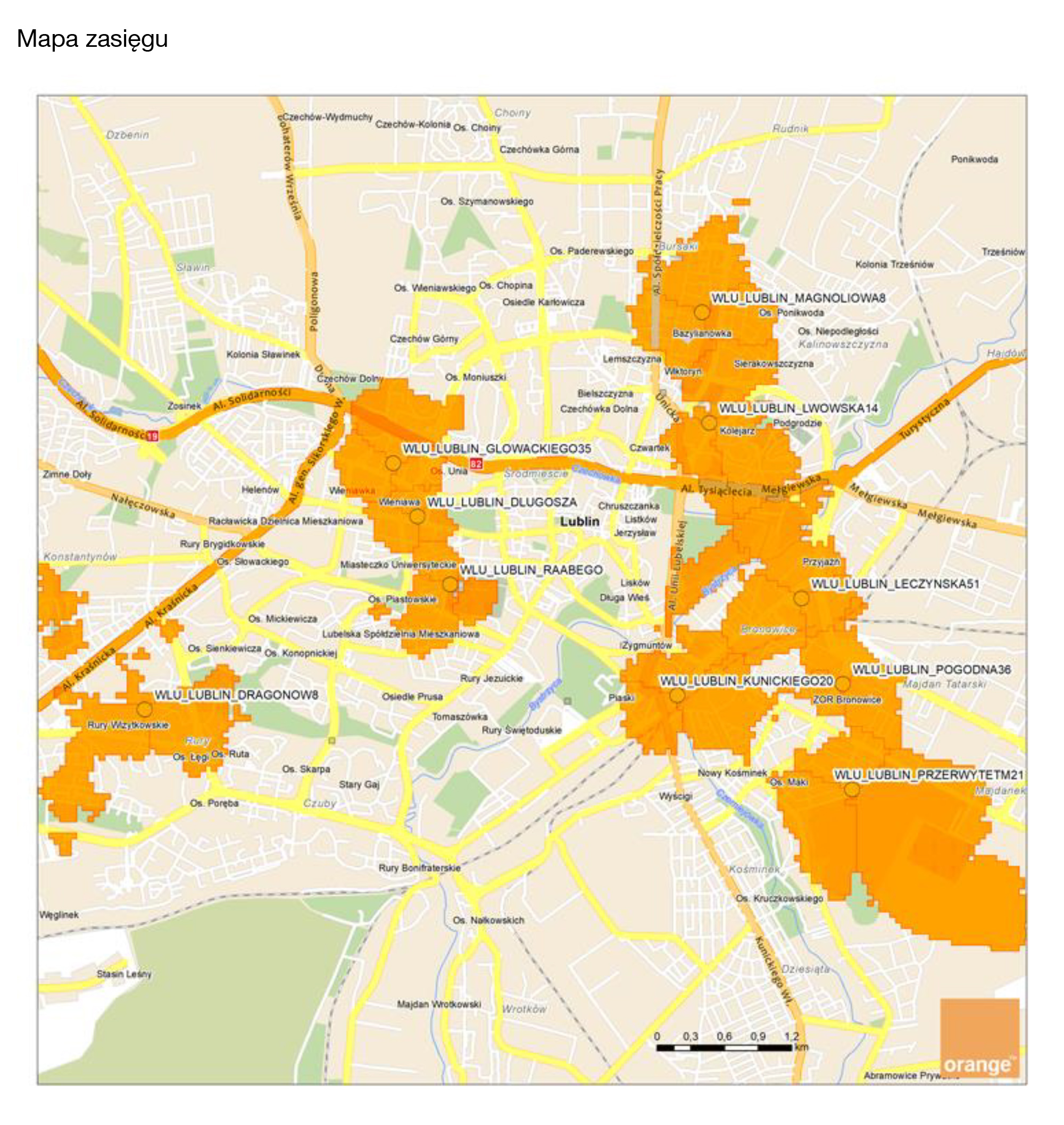 Orange: nawet 1,5 Gb/s w sieci 5G w Lublinie dzięki połączeniu 4G i 5G