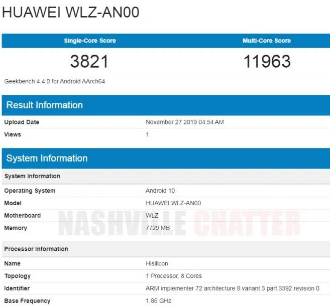 Huawei Nova 6 5G dostrzeżony w GeekBench. Zapowiada się rewelacyjnie