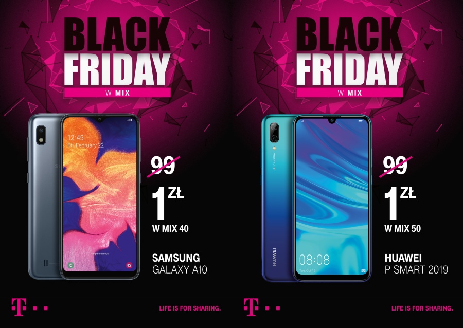 Black Friday w T-Mobile: niższe ceny smartfonów, tabletów i laptopów