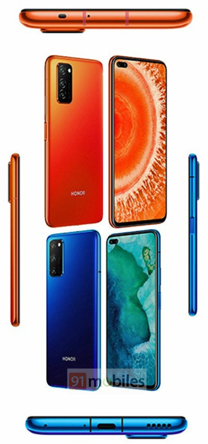 Honor V30 na oficjalnych renderach - pięć aparatów fotograficznych i brak tradycyjnego złącza audio