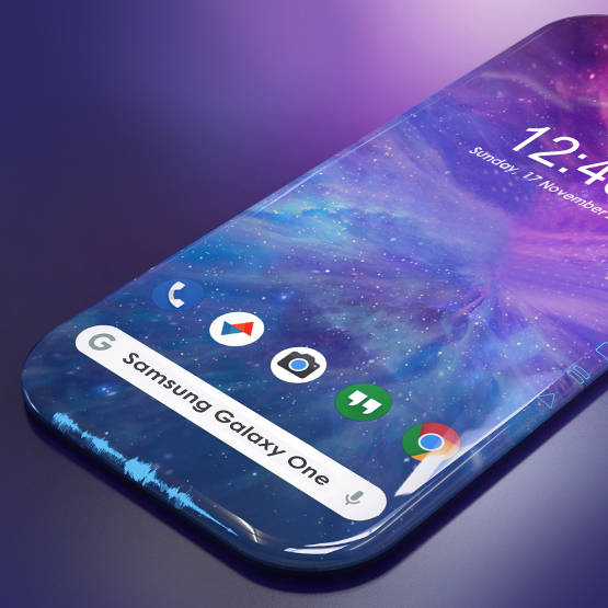 Samsung pracuje nad Galaxy One. Czy będzie to taki smartfon z wodospadowym ekranem?