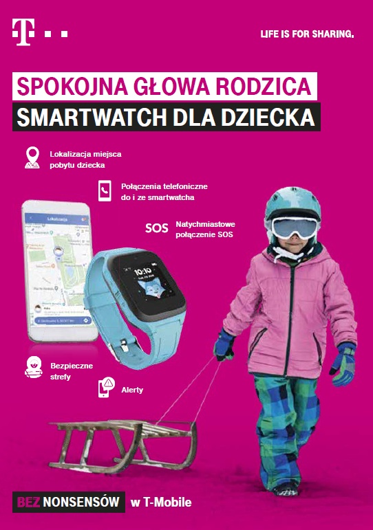 T-Mobile wprowadza do oferty zegarek Family Watch. Pomoże on zadbać o bezpieczeństwo najmłodszych