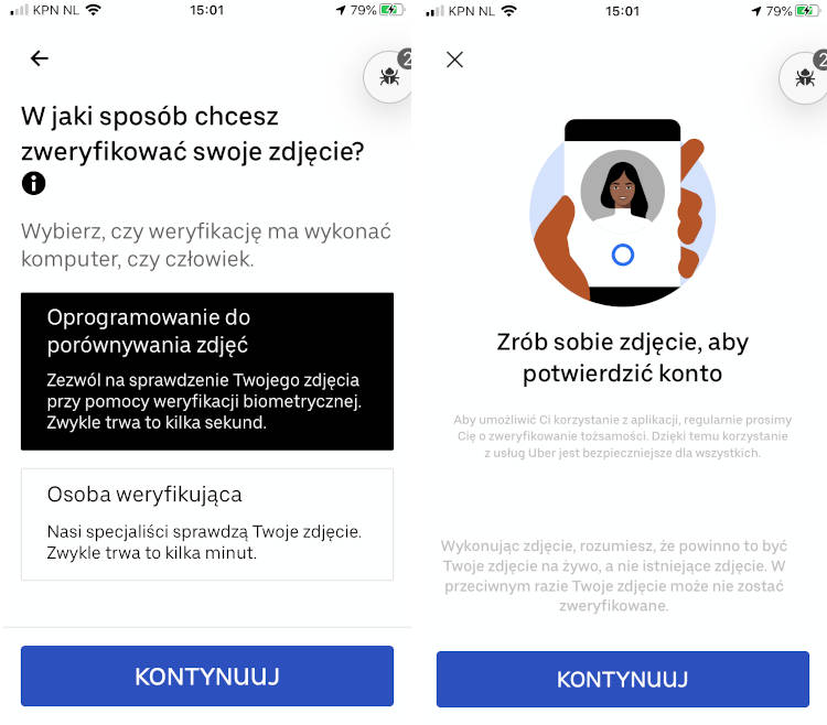 Uber przeciw oszustwom: nowa funkcja weryfikowania tożsamości