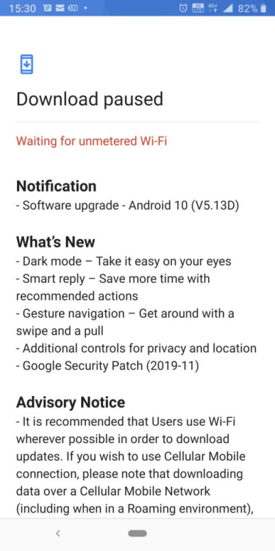 Android 10 zaczął trafiać na pokład telefonu Nokia 9 PureView