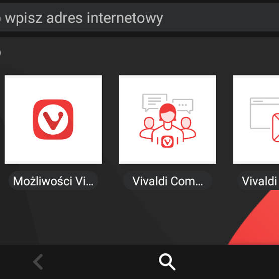 Vivaldi na Androida: przeglądarka wydana w wersji Beta 2