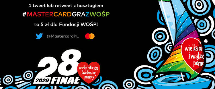 Mastercard gra z WOŚP w czasie 28. Finału: eSkarbonka, eSztab, iWolontariusz