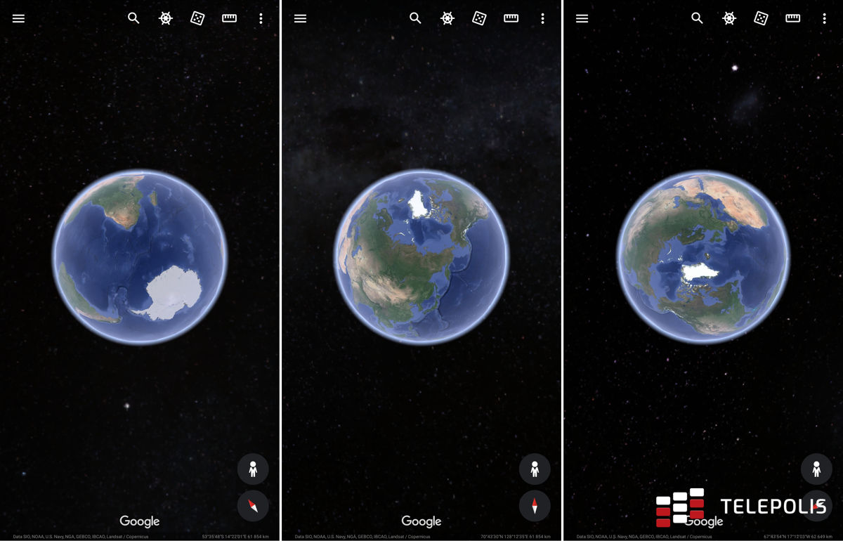 Mobilny Google Earth pozwala oglądać Ziemię na tle gwiazd