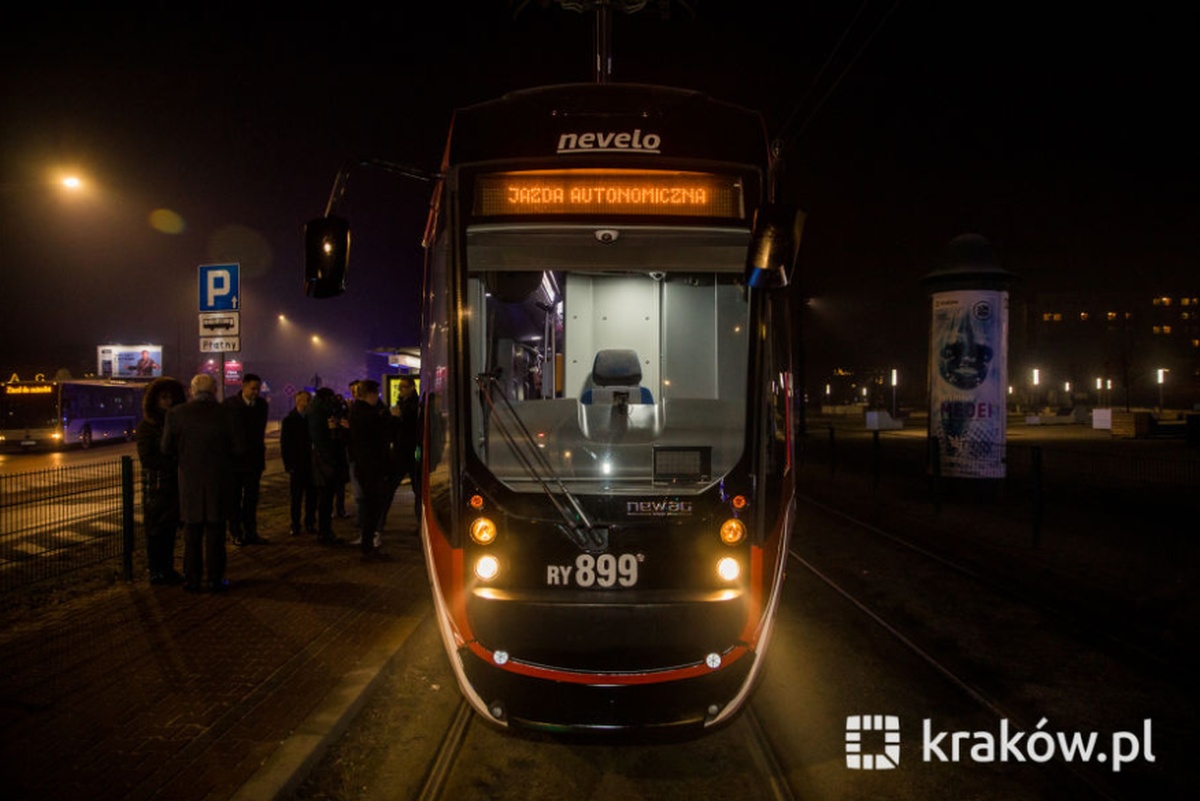 Kraków testuje autonomiczny tramwaj