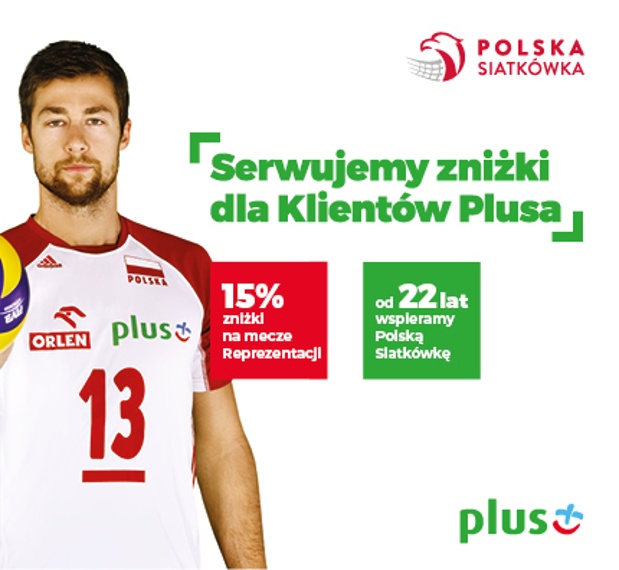 Promocja sieci Plus: 15% zniżki na bilety na mecze siatkówki