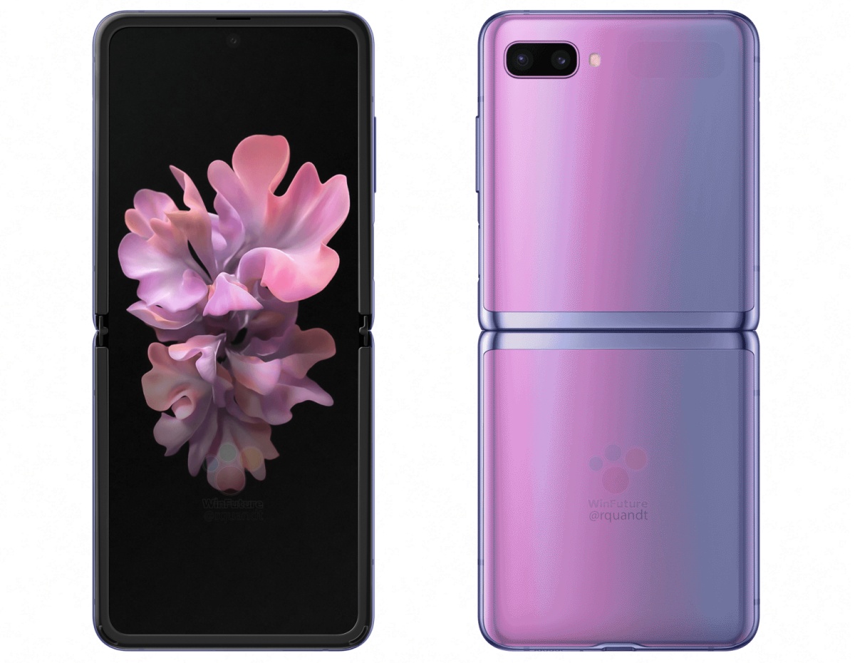 Samsung Galaxy Z Flip na renderach prasowych - spokojny design i małe rozmiary