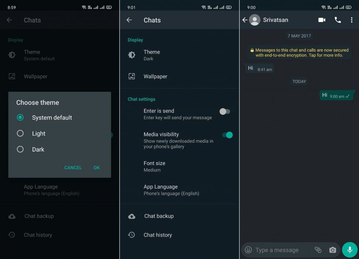 WhatsApp na Androida z ciemnym motywem - na razie w wersji beta