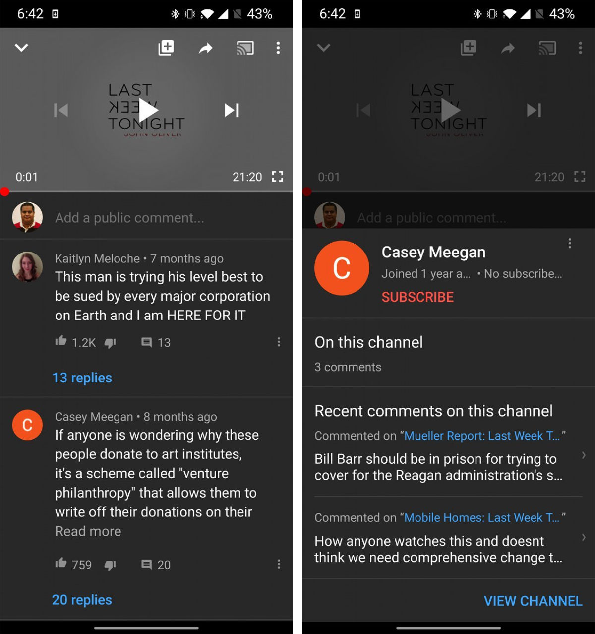 YouTube testuje praktyczną zmianę: widok kanału w miejscu na komentarze