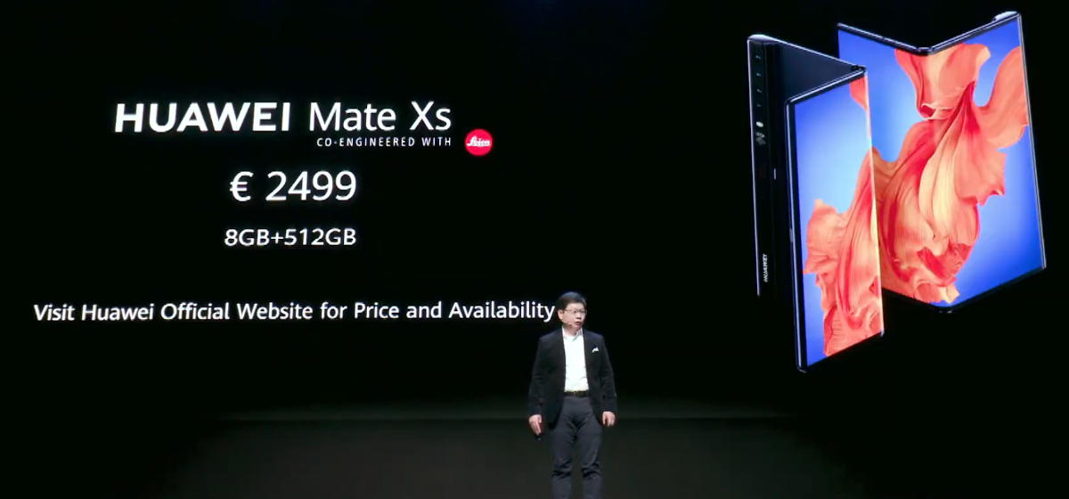 Huawei Mate Xs – już wiemy, jak wygląda i ile kosztuje nowy, składany smartfon 5G