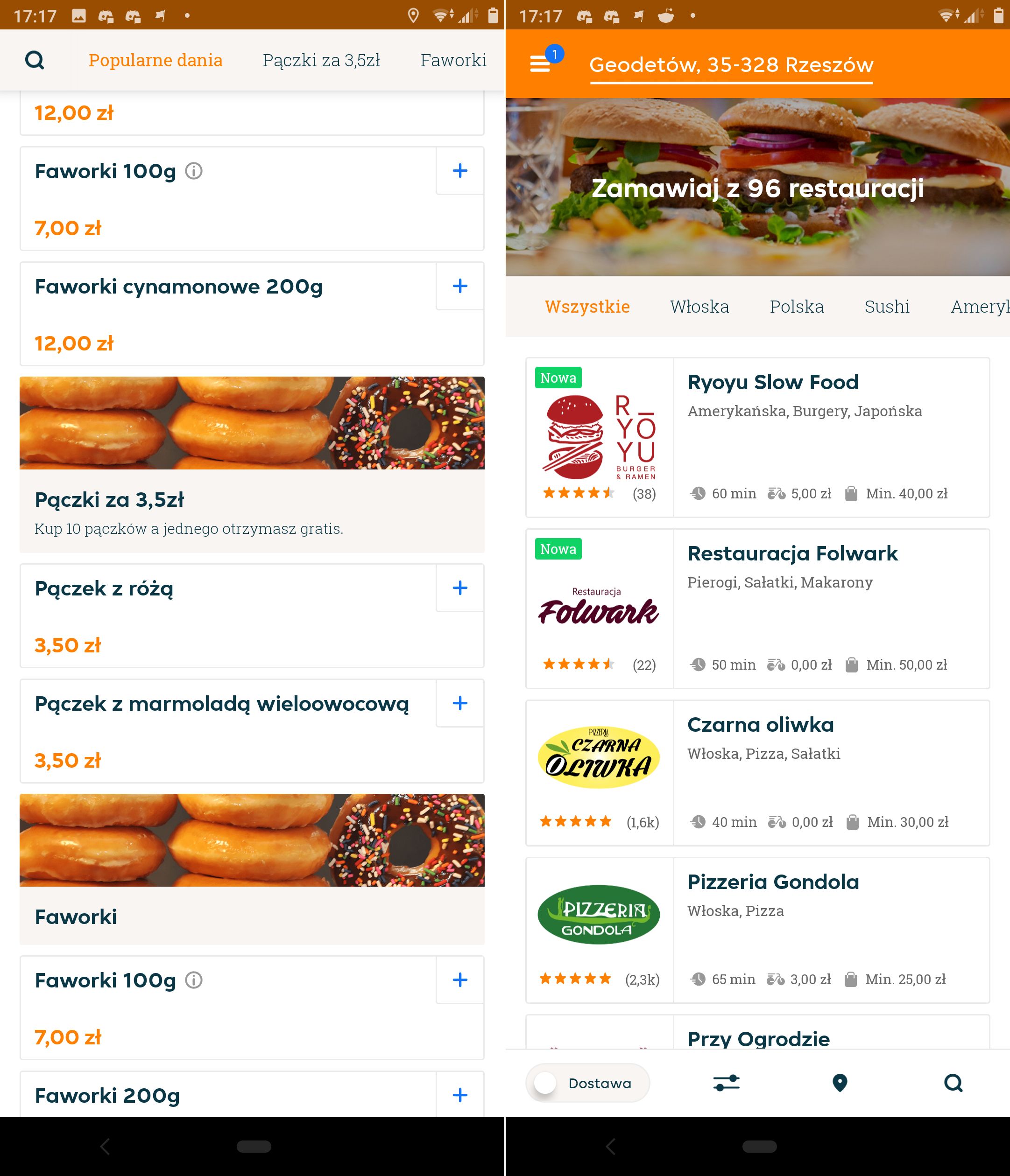 Google Play: zamów pączki do domu. #tlustyczwartek