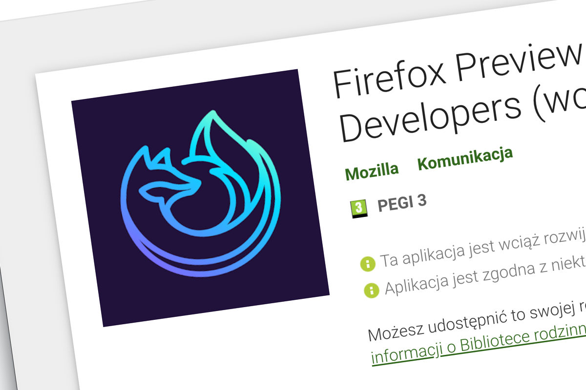 Firefox Preview dla Androida dostanie rozszerzenia. Sprawdź wersję Nightly