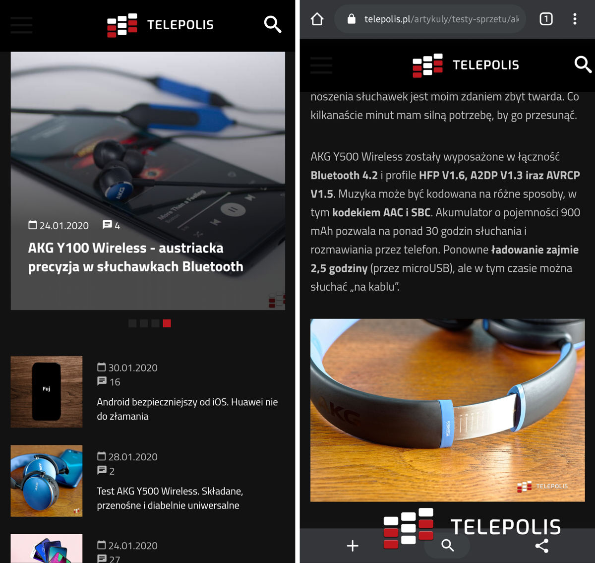Google Chrome przyciemni strony na podstawie skórki Androida