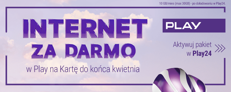Play na kartę: Nawet 30 GB za darmo po doładowaniu