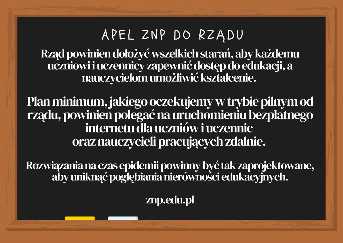 Darmowy internet dla uczniów i nauczycieli – ZNP prosi rząd o wsparcie