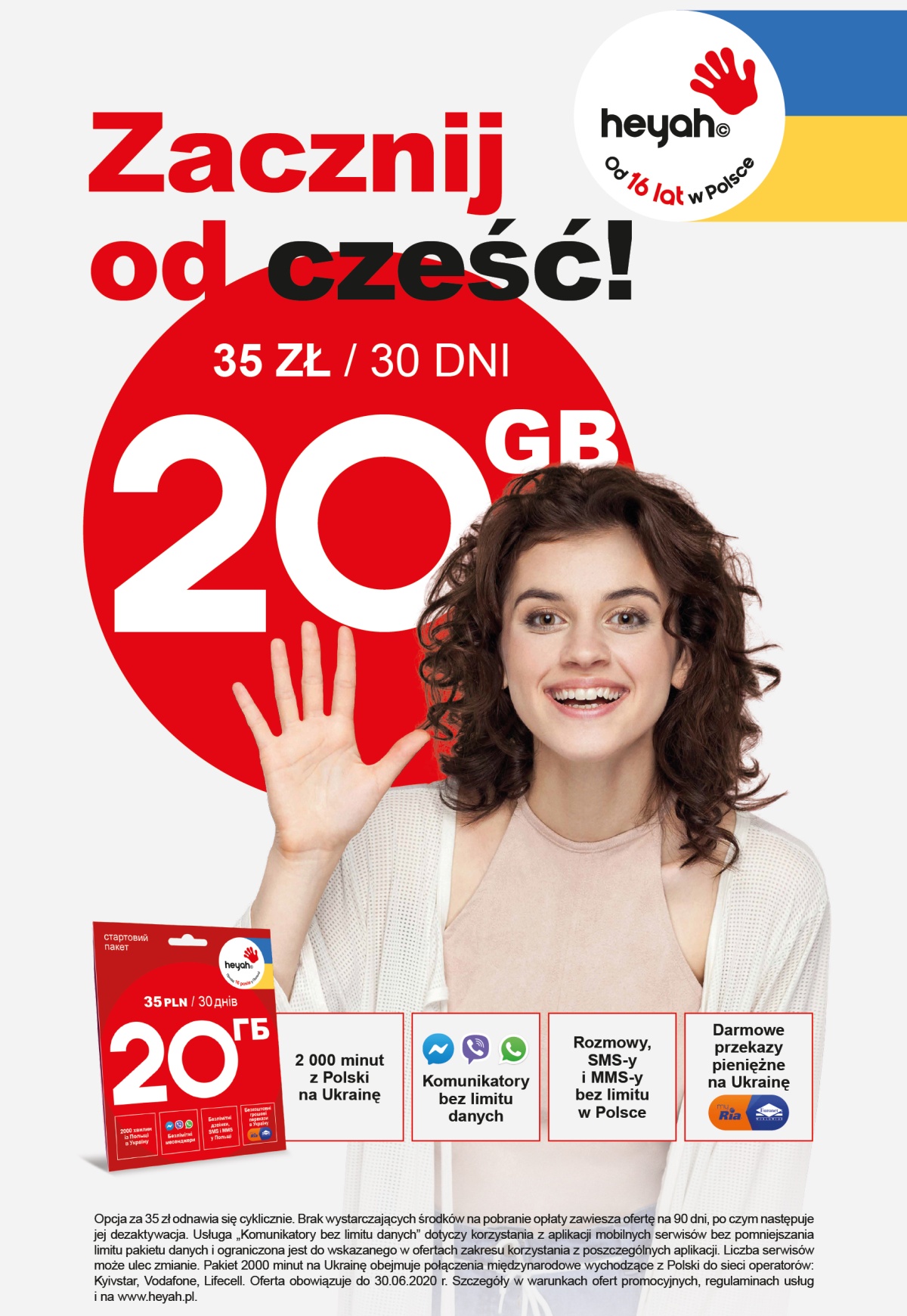 ”Zacznij od cześć”: Nowa oferta Heyah na kartę dla osób z Ukrainy