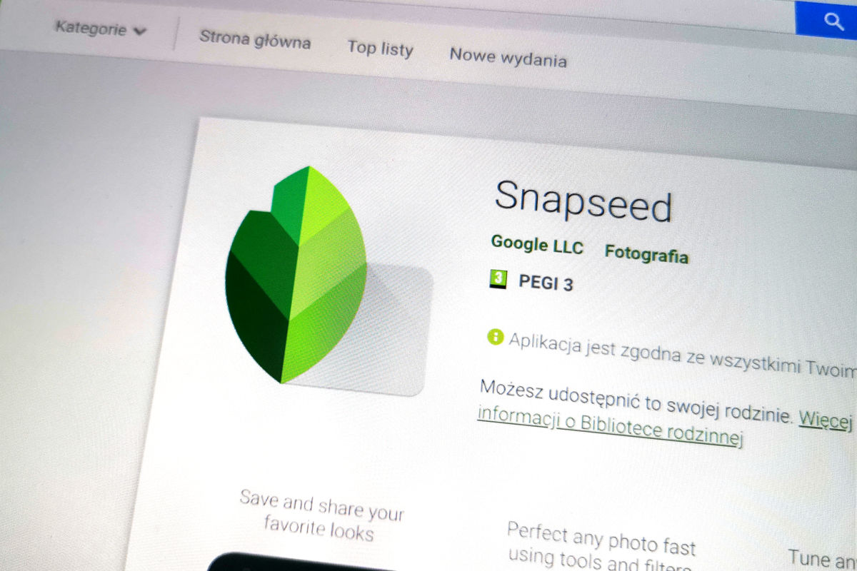 Snapseed wrócił do żywych. Aplikacja dostała pierwszą aktualizację od 2018 r.