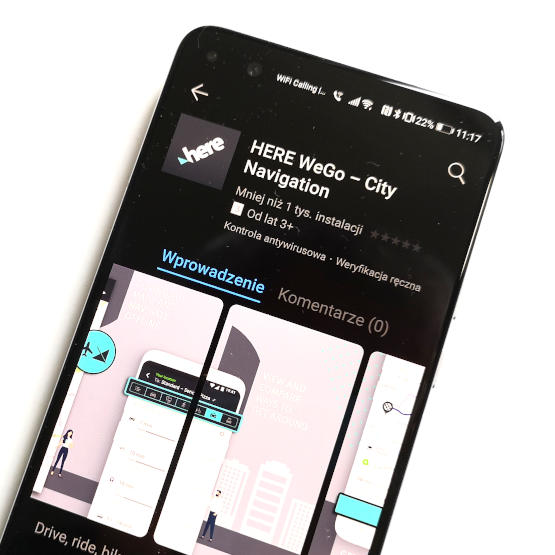 Mapy HERE WeGO pojawiły się w Huawei AppGallery