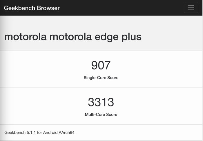 Motorola Edge 5G pokazała się w teście Geekbench