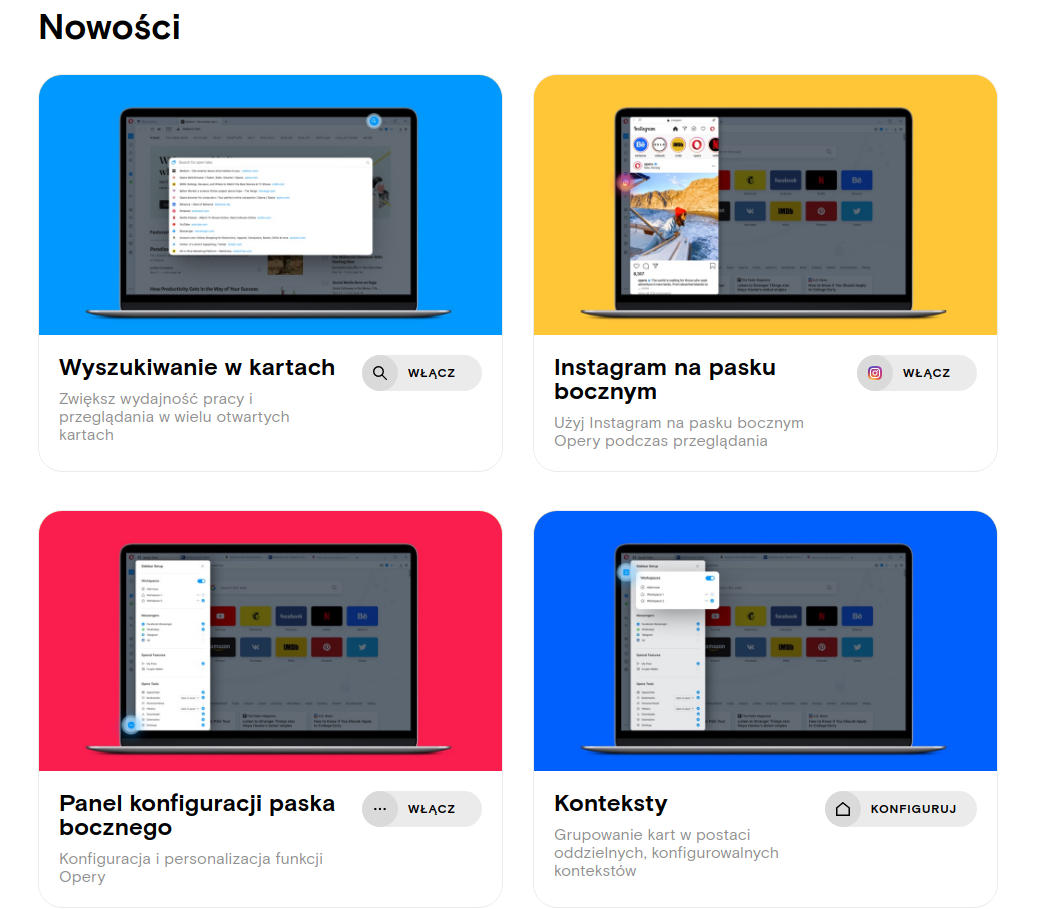 Nowa Opera 68: wbudowany Instagram na pasku bocznym i inne usprawnienia