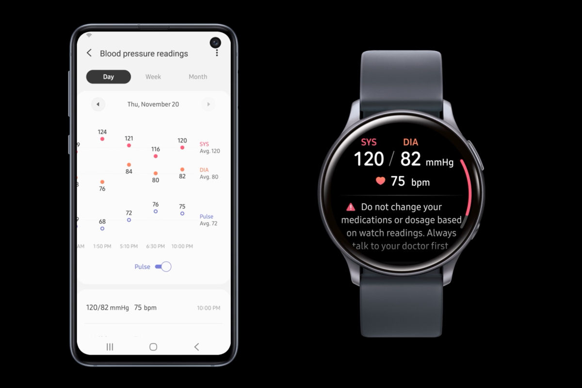 Zegarki Samsung Galaxy Watch oszacują ciśnienie krwi