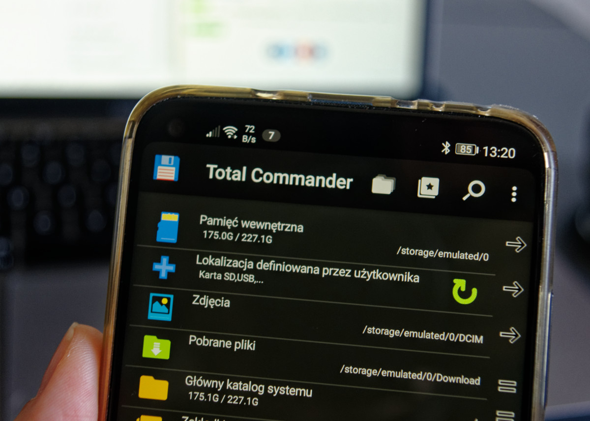 Total Commander 3 z blokadą biometryczną dostępny w Google Play