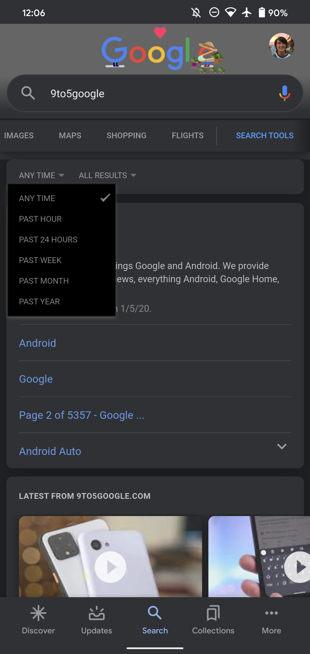 Wyszukiwarka Google dla Androida w końcu dostała filtry wyników