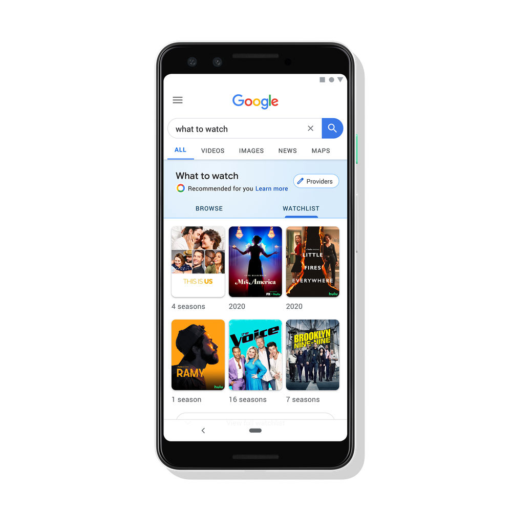 Google podpowie, co oglądać. Wyszukiwarka zyskała nowe funkcje