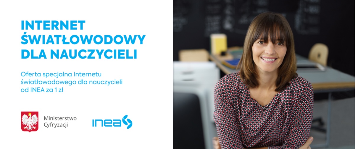 Inea udostępnia nauczycielom szybki Internet za 1 zł miesięcznie