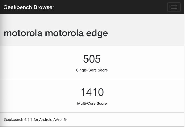 Motorola Edge 5G pokazała się w teście Geekbench