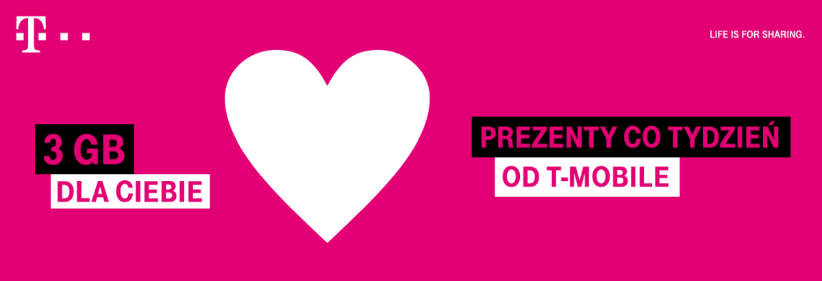 T-Mobile znowu rozdaje darmowe gigabajty, tym razem trzy