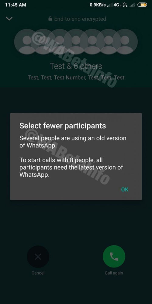 WhatsApp się nie popisał. Limit osób na wideoczacie podniesie do 8