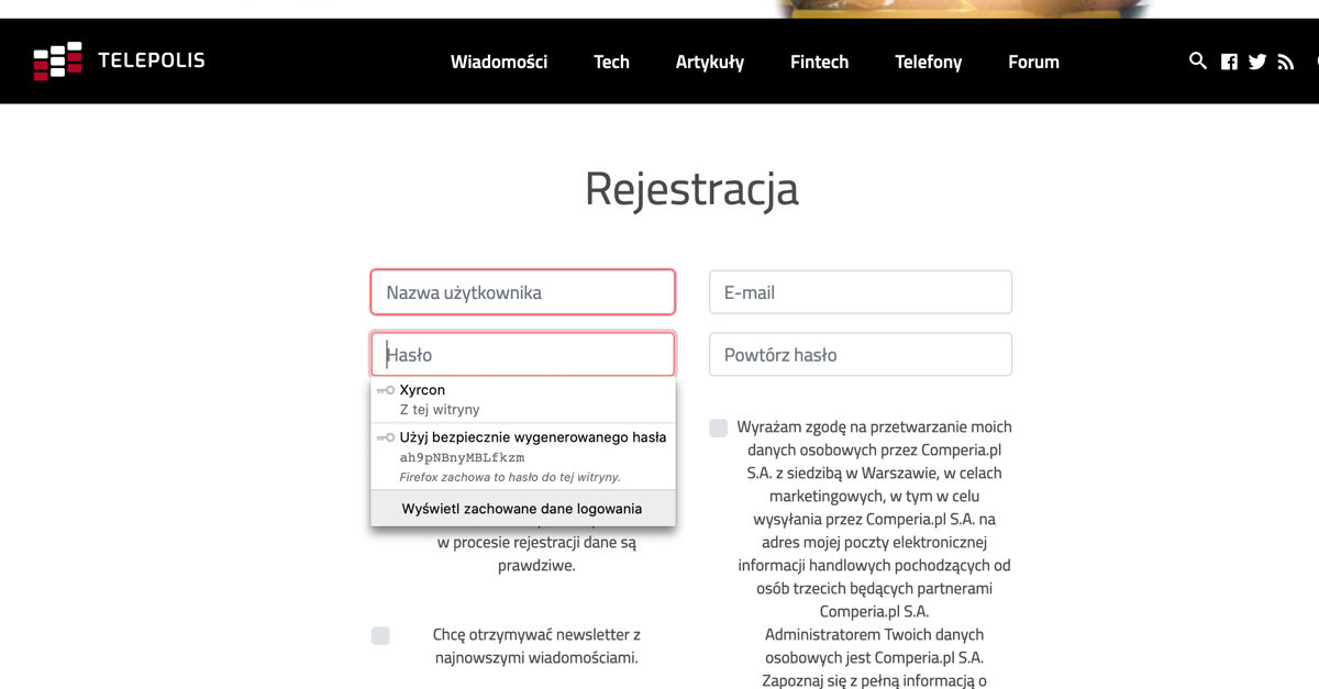 Firefox 76 poprawił menedżera haseł. Teraz powiadomi o wycieku danych